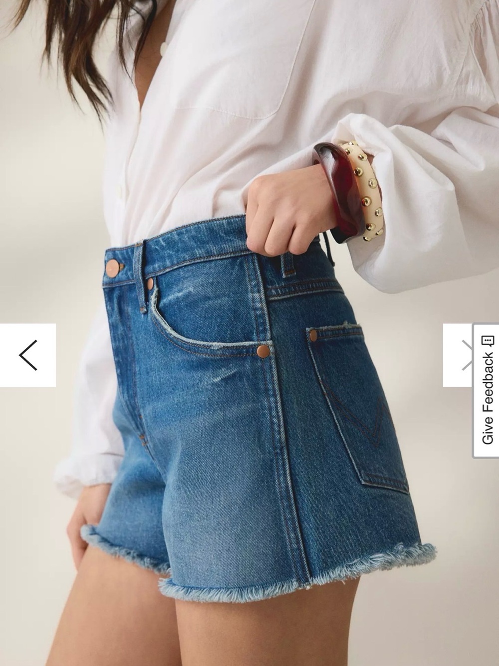 Wrangler Cowboy Cutoff Denim Shorts